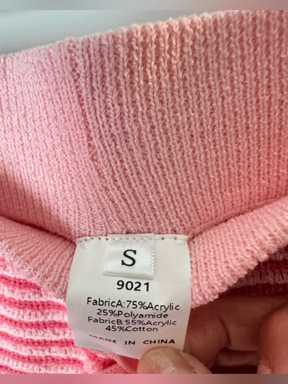 Pretty Garden Striped Pink Knit Lounge Matching Set